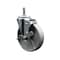 Service Caster Semi Steel Swivel Grip Ring Caster 5'' Wheel & 7/16'' Stem w/Brake SCC-GR20S514-SSS-TLB-716138 - alternate 1